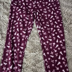 Kids Purple Patterned Leggings
